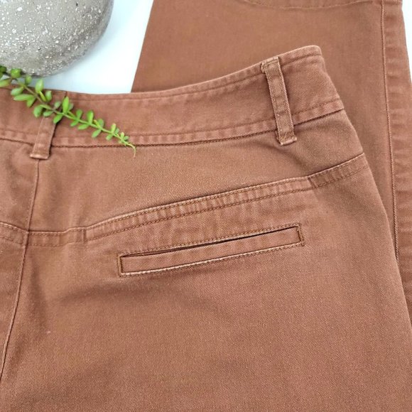 Pendleton Vintage 90s Cognac Brown Straight Leg Chino Pants Size 10 - Picture 7 of 12